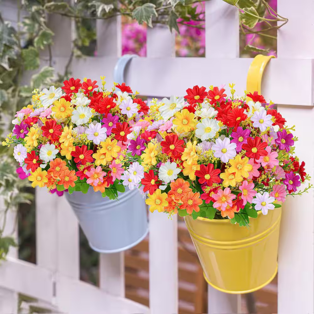 10.00 in Assorted Colors Indoor Artificial Daisy Flower Bouquets