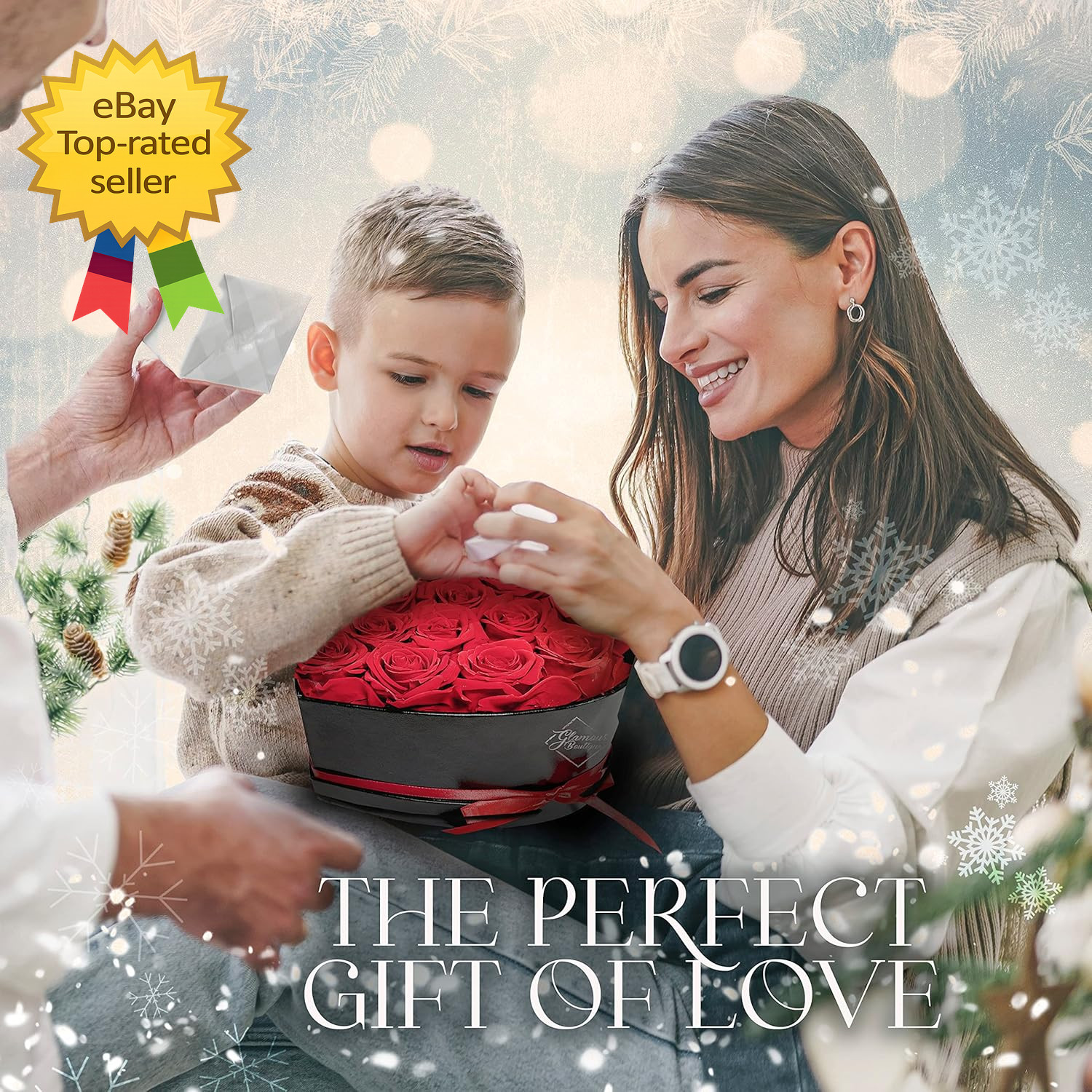 16 Flower Forever Heart Shape Box Eternal Preserved Roses Gift