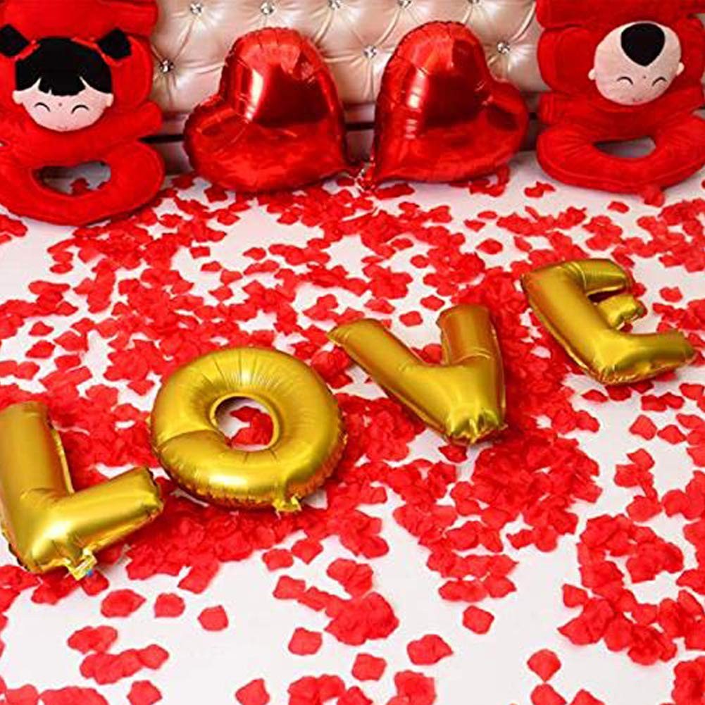 1000 Pcs Artificial Silk Rose Petals Flower Decorations for Wedding Events Party