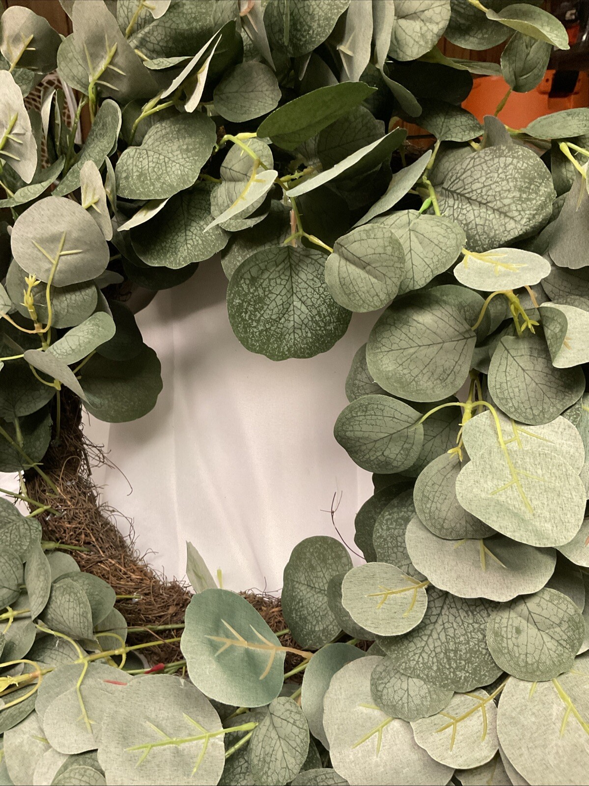 24 in. Artificial Light Green Eucalyptus Wreath