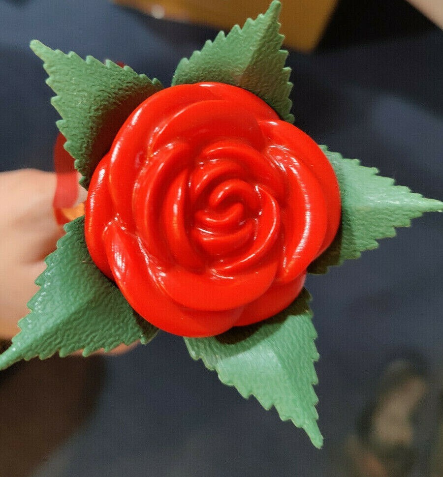 NEW Led Light Up Plastic Garden Roses Red, Pink, Purple, Yellow, or Blue