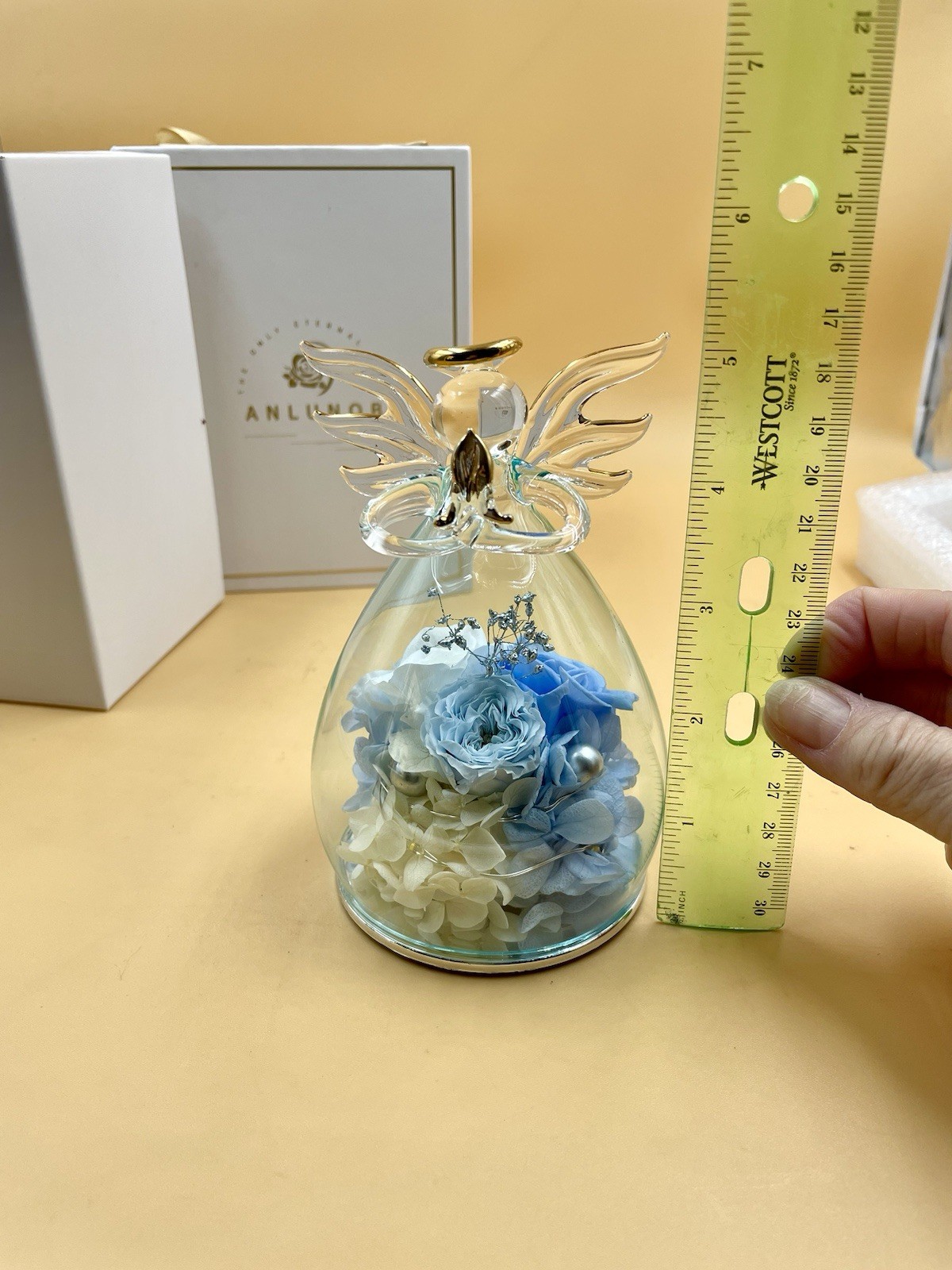 ANLUNOB The Only Eternal Rose- Blue – Great gift for Mom, Grandmother, Sister