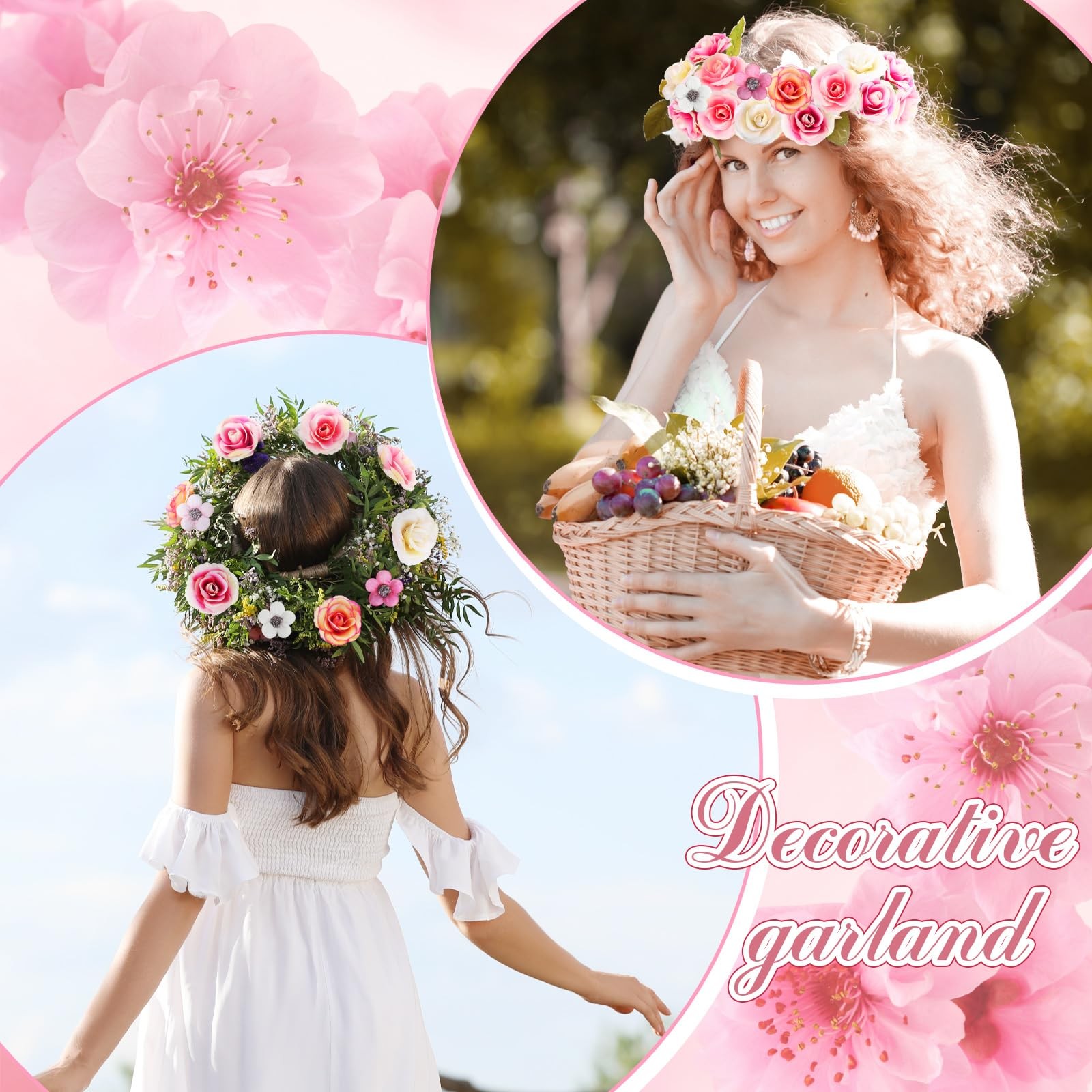 Fake Mini Flowers 174 PCS Pink Silk Artificial 2cm 4cm DIY Craft Wedding Decor