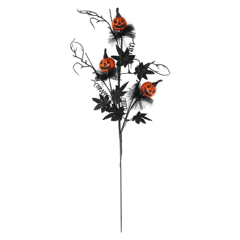 3 Pack Halloween Branches Picks Stems Glitter Fake Twig with Pumpkin Berries …