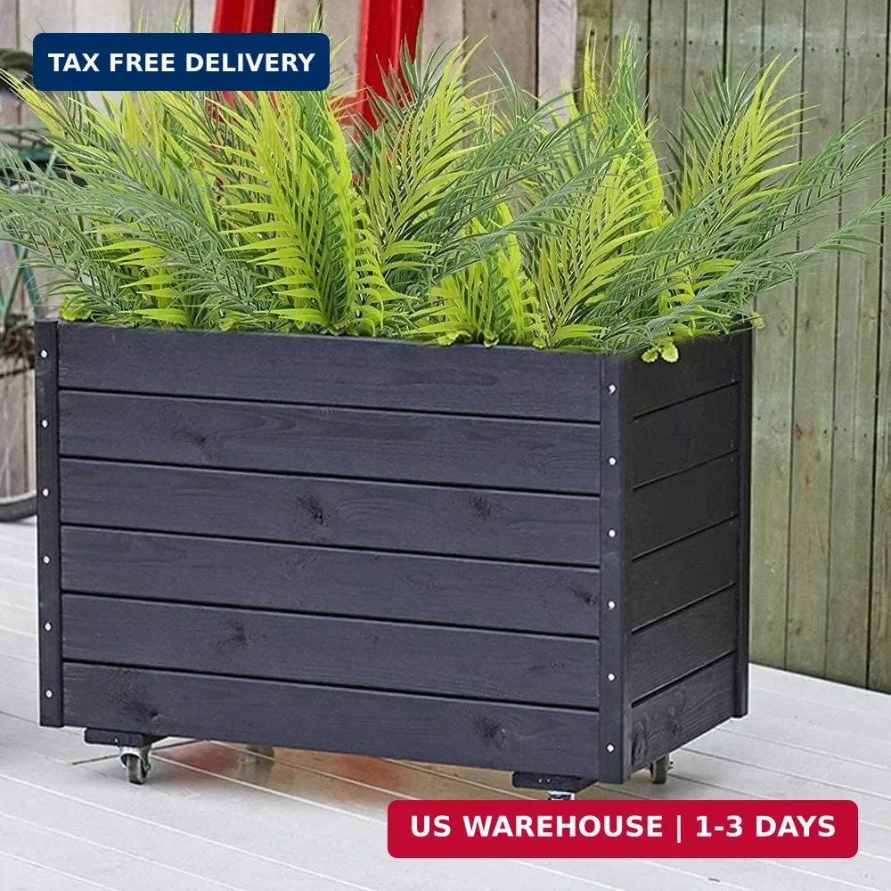 PASYOU Artificial Palm Tree, Plastic Plants Greenery Fake Tropical Shrubs Faux B
