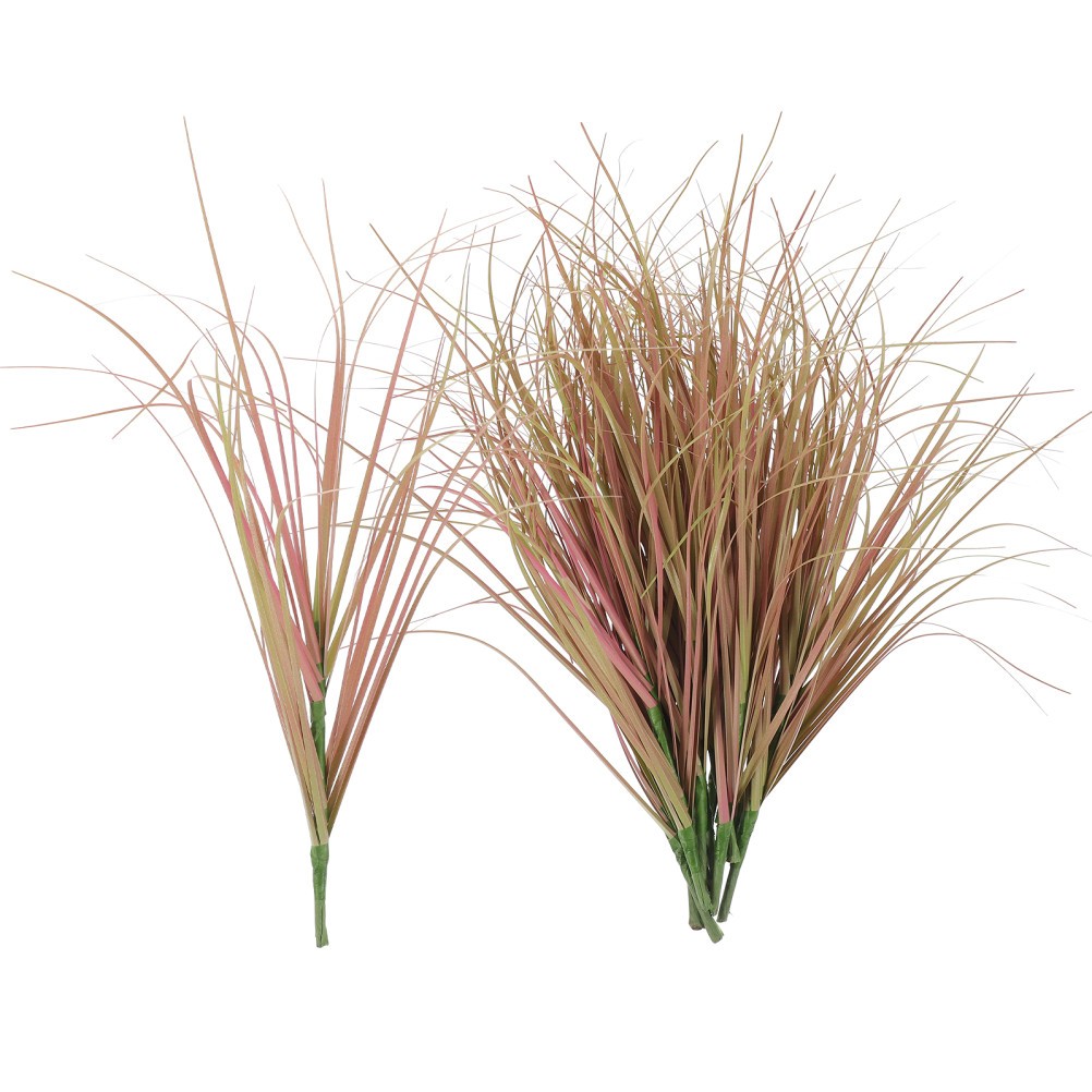 3 Pack Faux Outdoor Plant Fake Grass Plants for outside Tall Decorative
