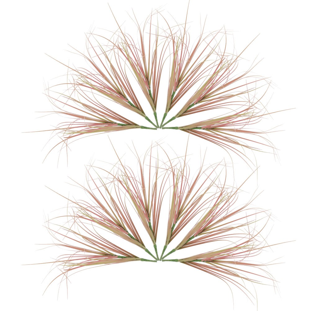 Set of 3 Simulated Grass Faux Decor Fake Plants for outside Artificial Outdoor