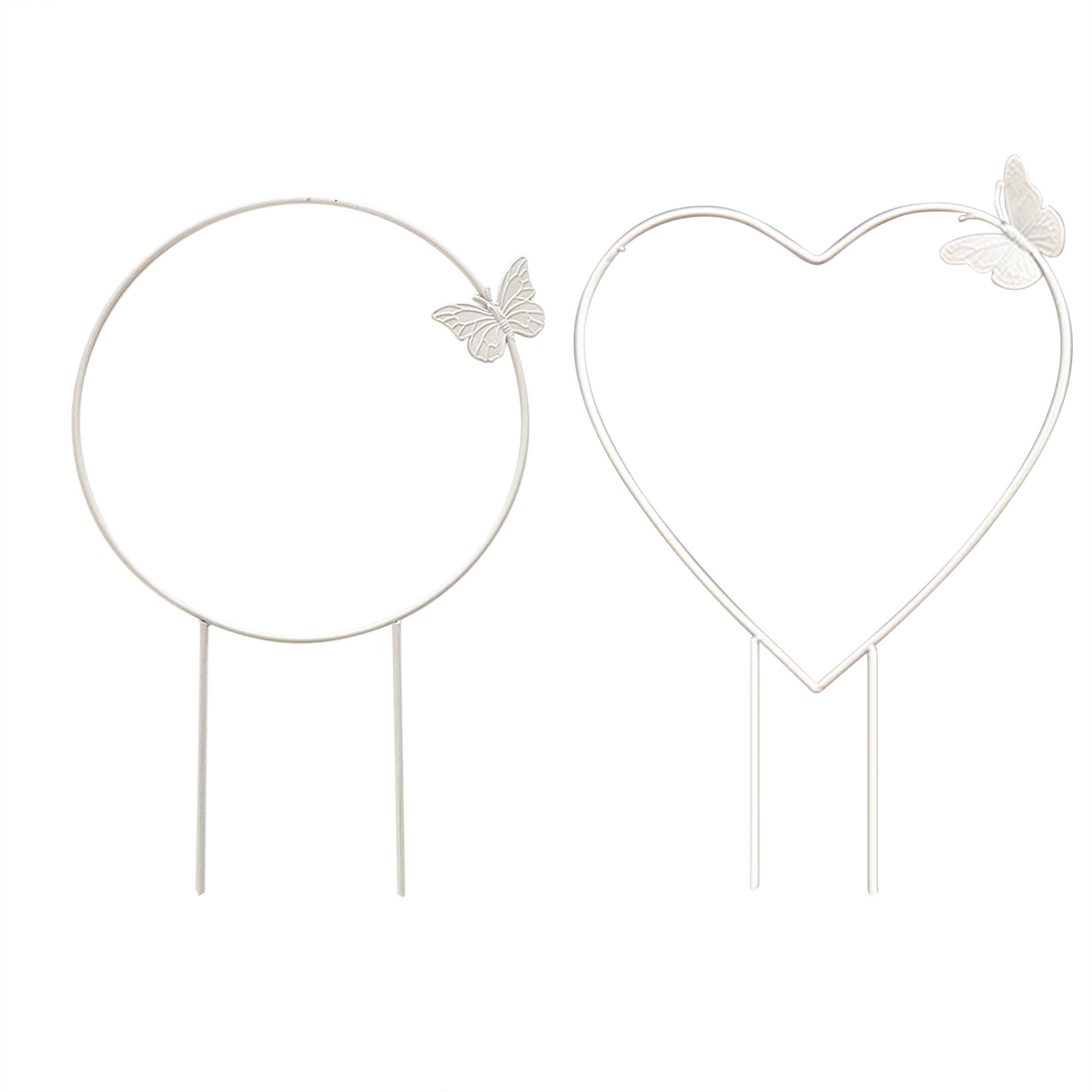 White Heart Plant Support 28x31cm