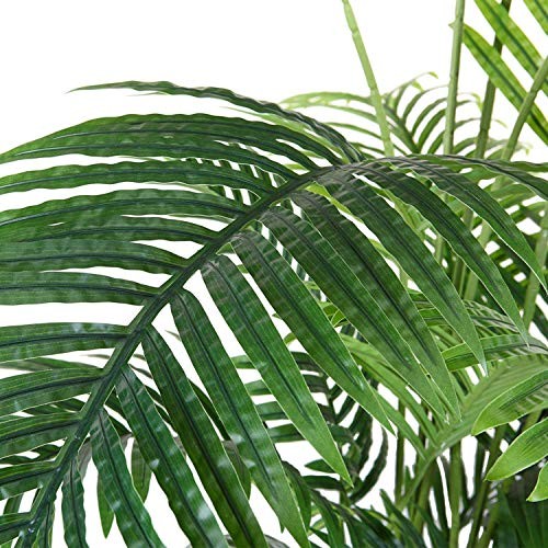 Fopamtri Artificial Areca Palm Plant 5 Feet Fake Palm Tree with 17 Trunks 2 Pack