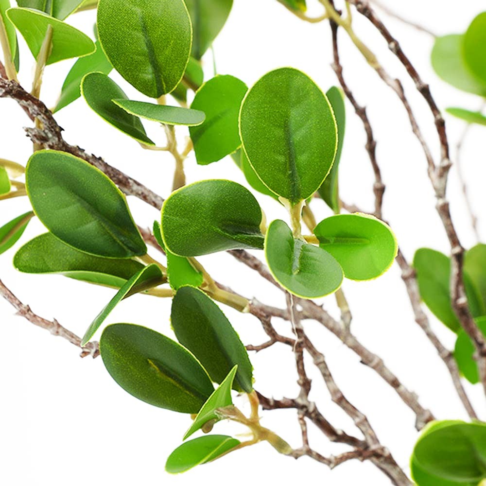 3 Pack Artificial Greenery Stems Branches for Vase Fake Ficus Stems Faux Stem…
