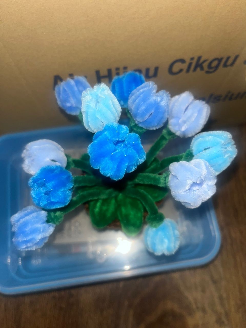 Handmade Pipe Cleaner Mini Tulip Pot | Perfect Gift or Room Decor