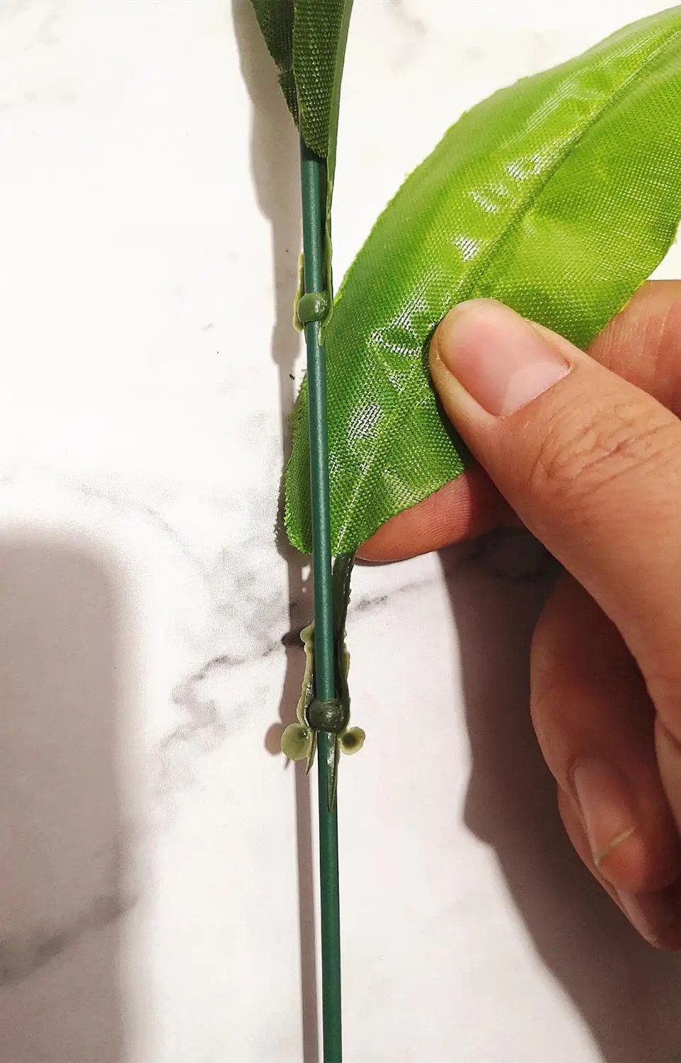 20Pcs 20Cm Decor Green Artificial Tulip Leaf Flower for Wedding Home Decoration