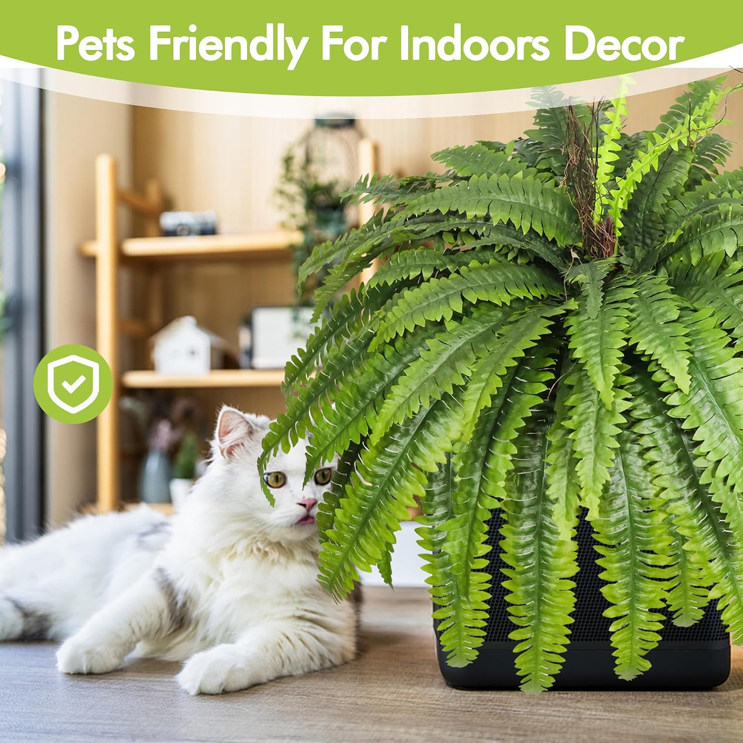 Artificial Ferns for Outdoors & Indoors, 51In Large Fake Ferns Plants, Artificia