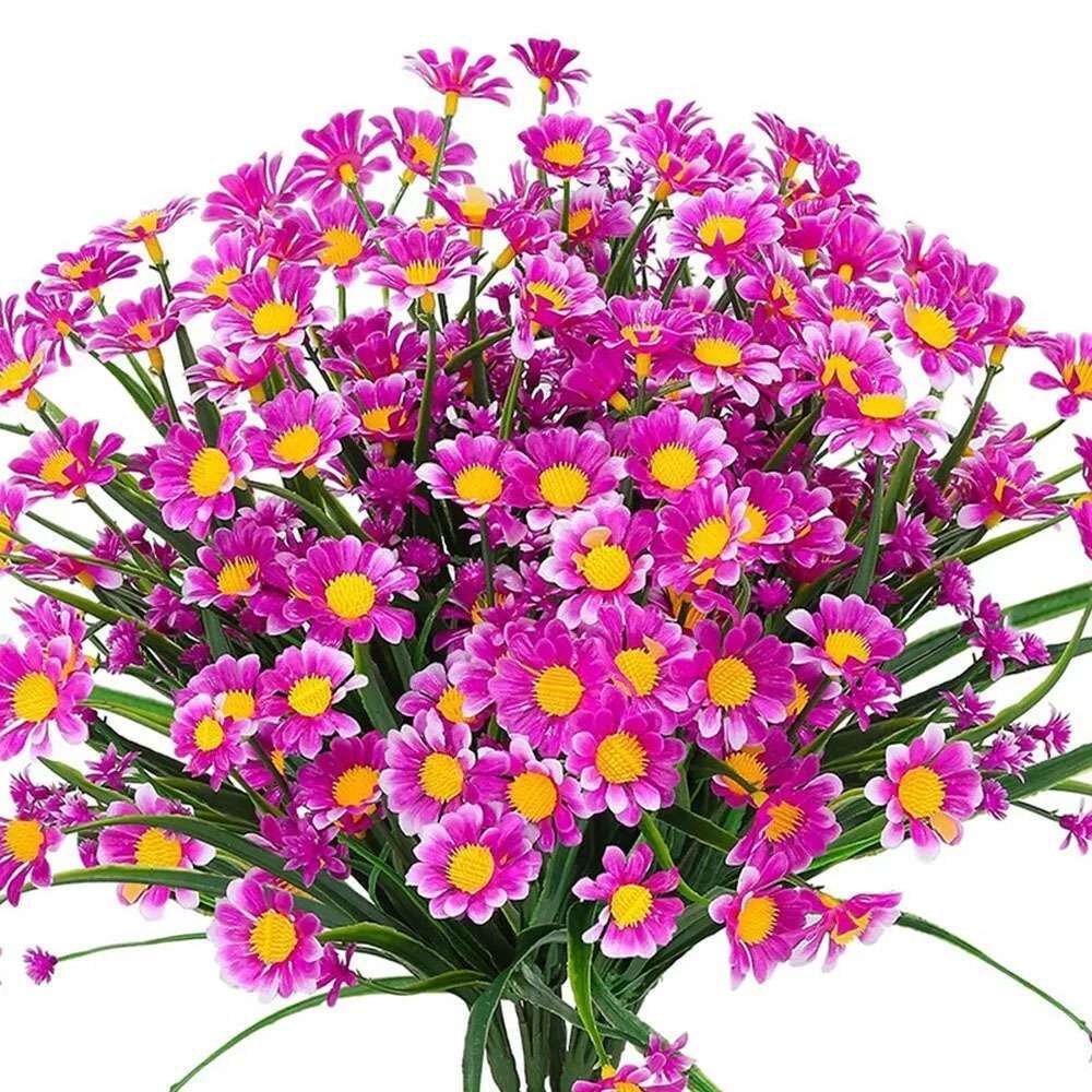Artificial Flowers Fake Plants Wedding Decor Daisy In/Outdoor Home Garden Decor