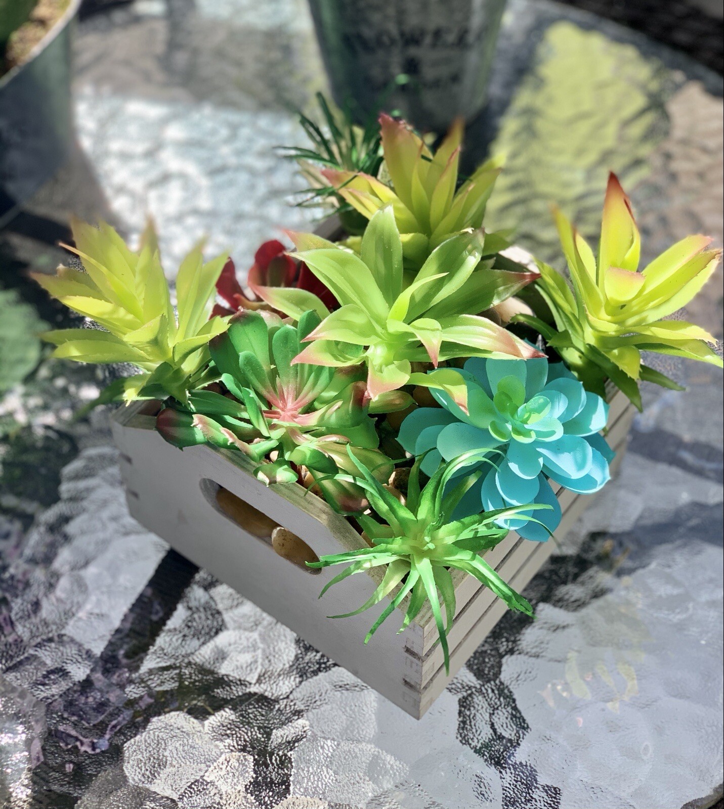 Flower Arrangement Artificial Succulent Flowers Garden and Home Decor CP00040