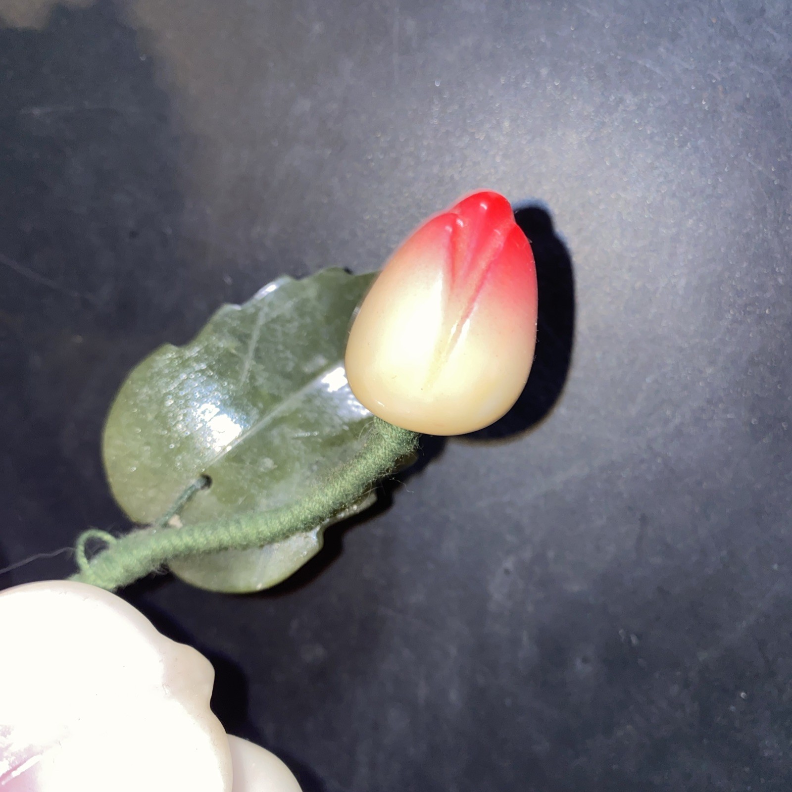 Natural Stone Flower Arrangement, Jade quartz Lotus/Peony