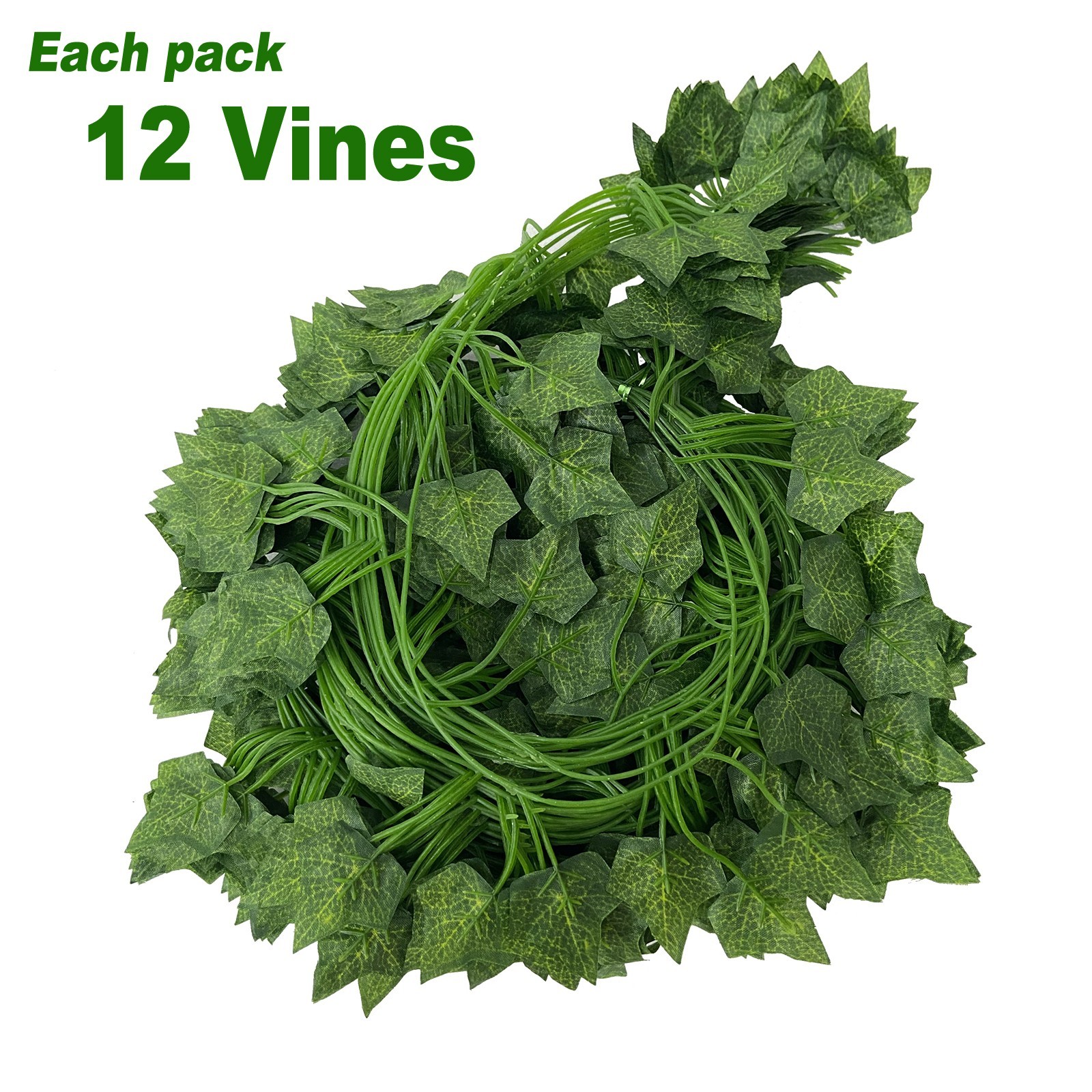 12 PACK 82.68in Artificial Hanging Garland Ivy Leaves Plants Vines
