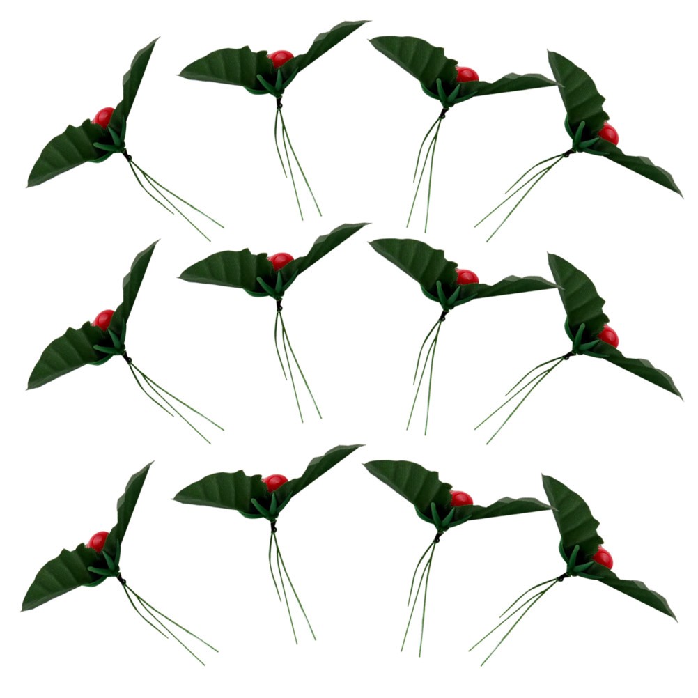 50 Pcs Artificial Red Berry Stems Christmas Tree Decorations Garland