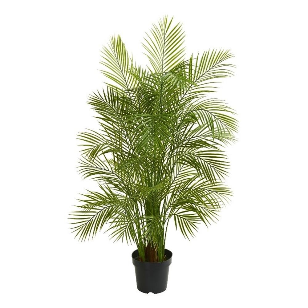 Pemberly Row 66″ Gorgeous Areca Palm Artificial tree in Green/Black
