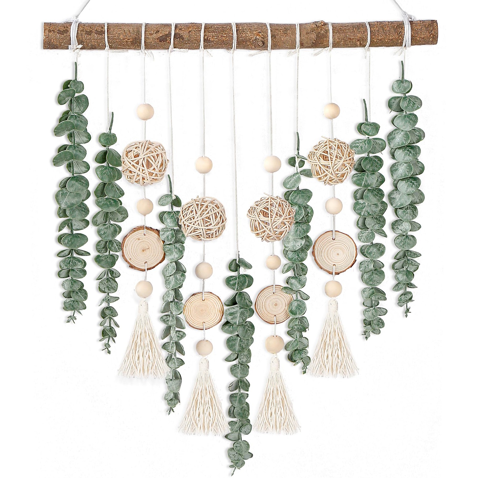 Sggvecsy 21’’ Eucalyptus Wall Hanging Decor Artificial Eucalyptus Plant Fake