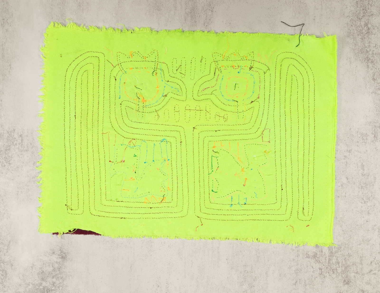 Lime Green And Burgundy Parental Care Mola