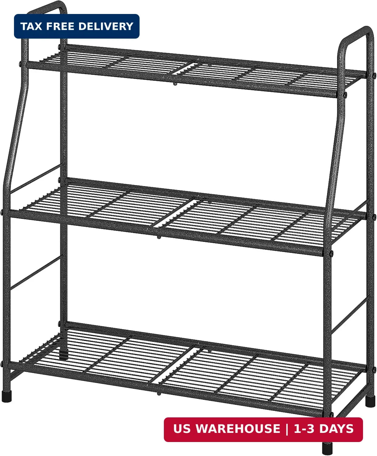 Simple Trending Plant Stand Outdoor Indoor 3 Tier Metal Waterproof Plant Shelf f