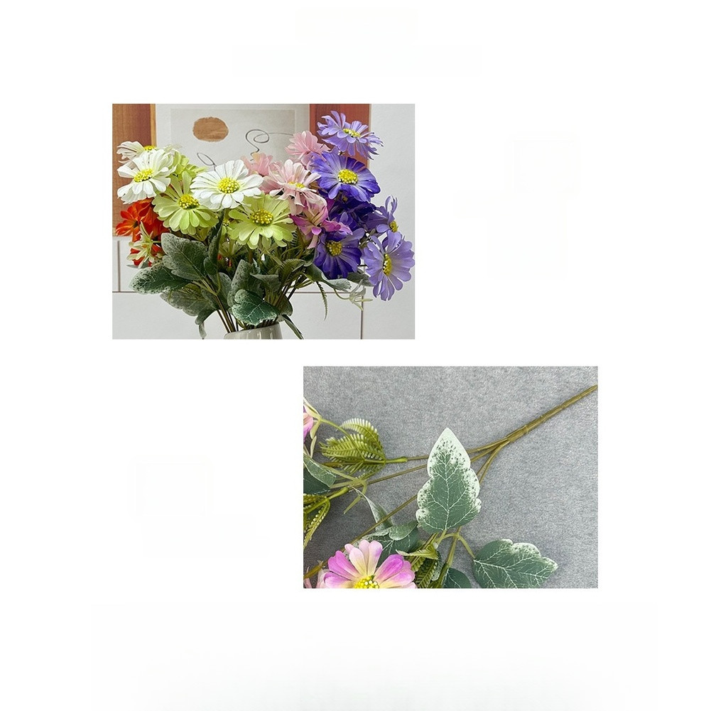 Chrysanthemum Artificial Flowers Set 10 Pieces 36cm Height for Home and Office
