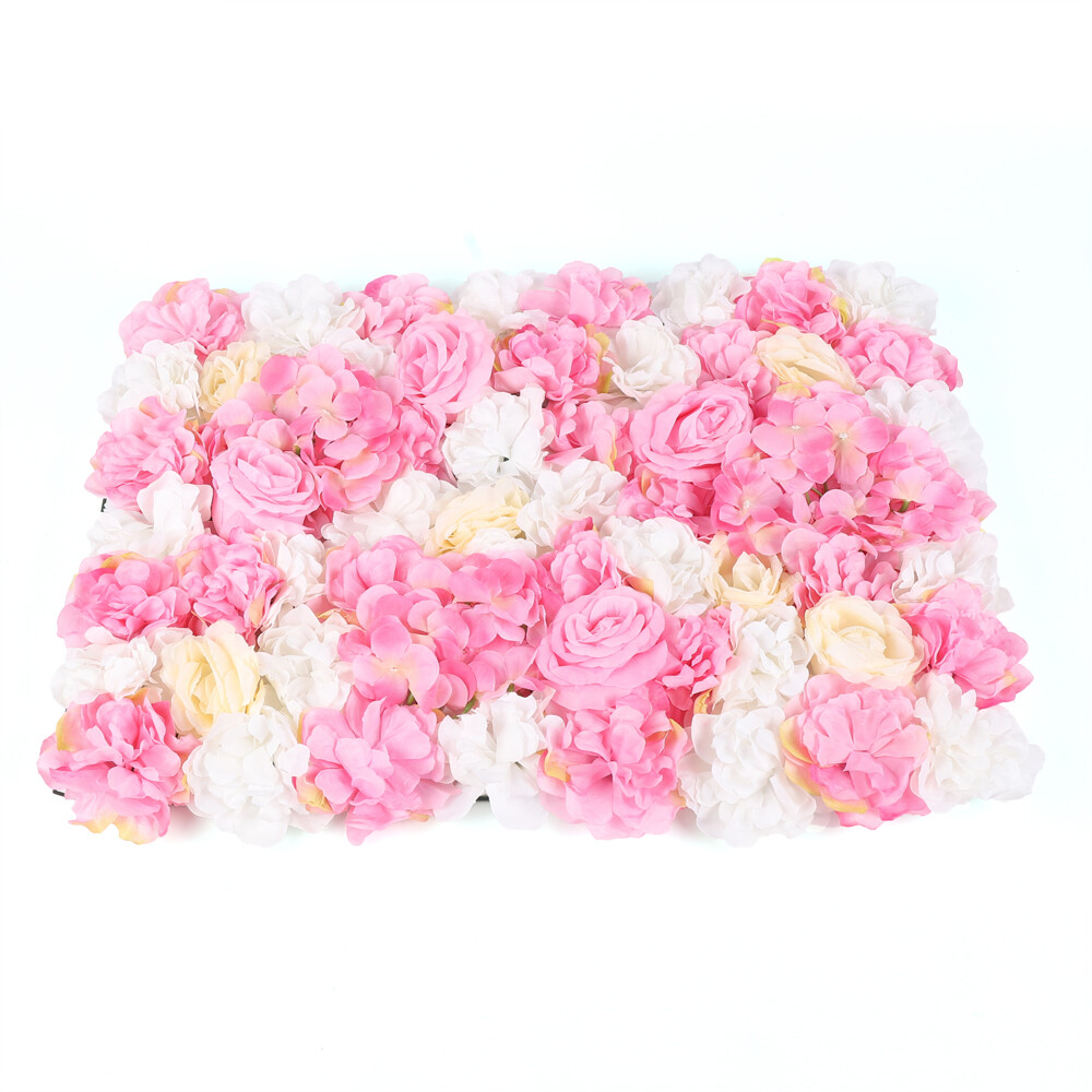 Artificial Flower Wall Panels 12Pcs Decorative Faux Flower Wall Mat 60*40cm