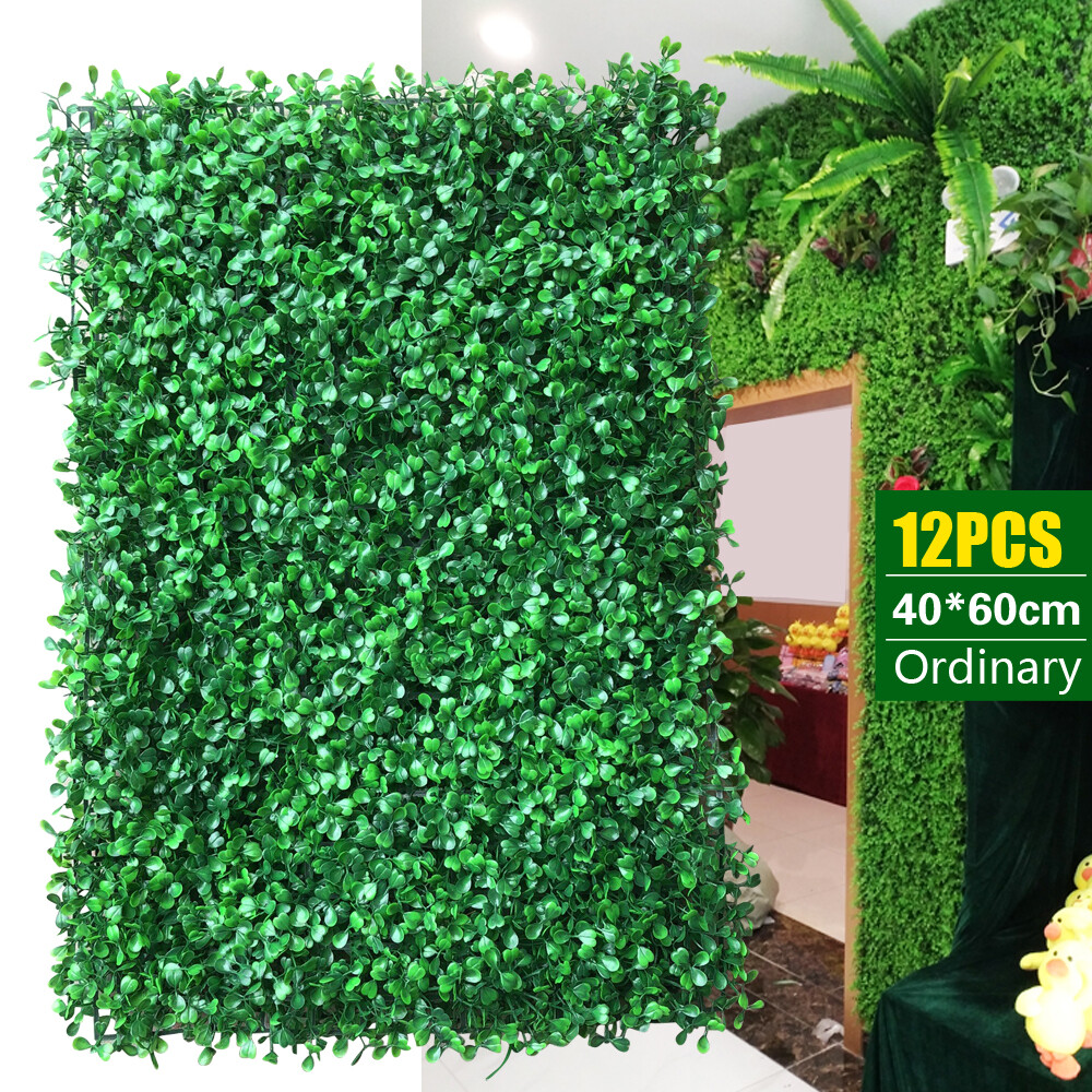 12 Pack Artificial Turf Lawn Grass Mat Indoor Outdoor Wall Background Pad Decor