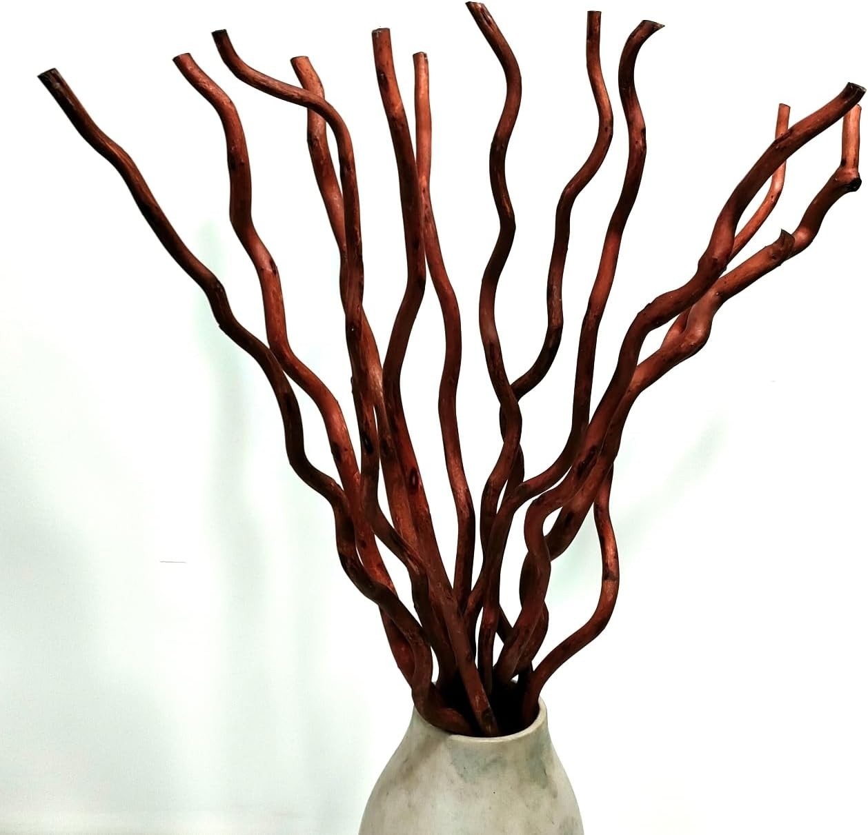 14-15 Pcs Dried Curly Willow Branches 21-23 Inch Natural Dried Plants Decorat…