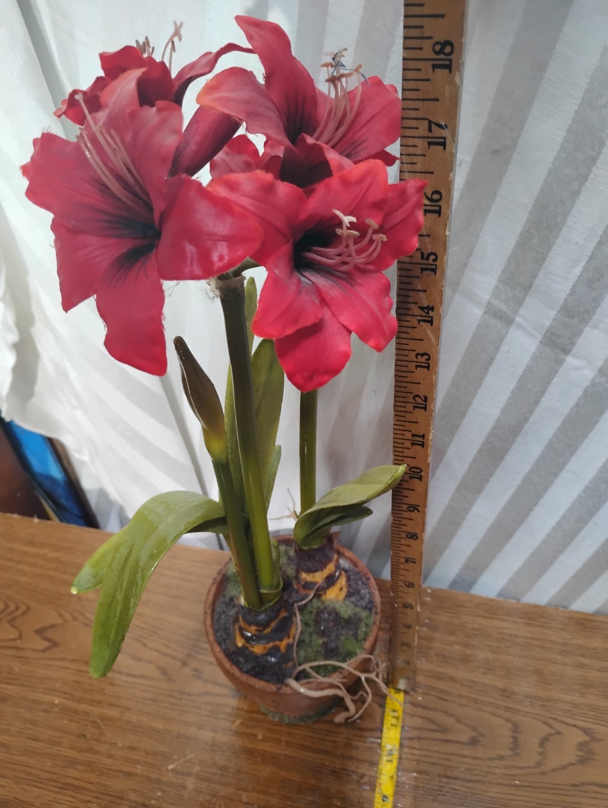 Amaryllis Collection Stunning Silhouette Flowee Faux-Floral Arrangement Lifelike