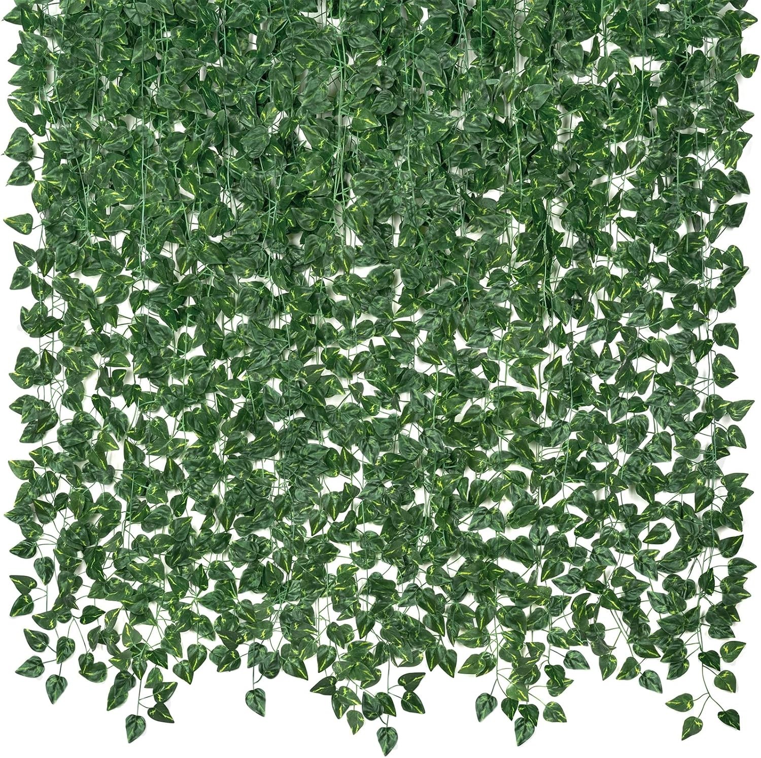 14 Pack 98Ft Artificial Ivy Garland Fake Vines UV Resistant Greenery Leaves