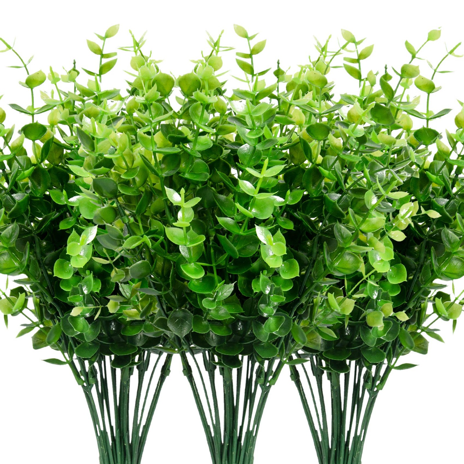 9 Bundles Fake Plants Artificial Boxwood Greenery 63 Stems Fade Resistant Fau…