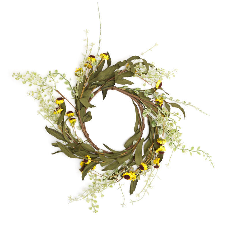 Factory Direct Craft Artificial Sunflower Wreath | 2 Pieces