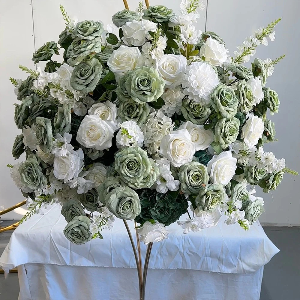 80/70/60/50/30Cm Artificial Pink Large Flower Ball, Table Centerpiece for Weddin