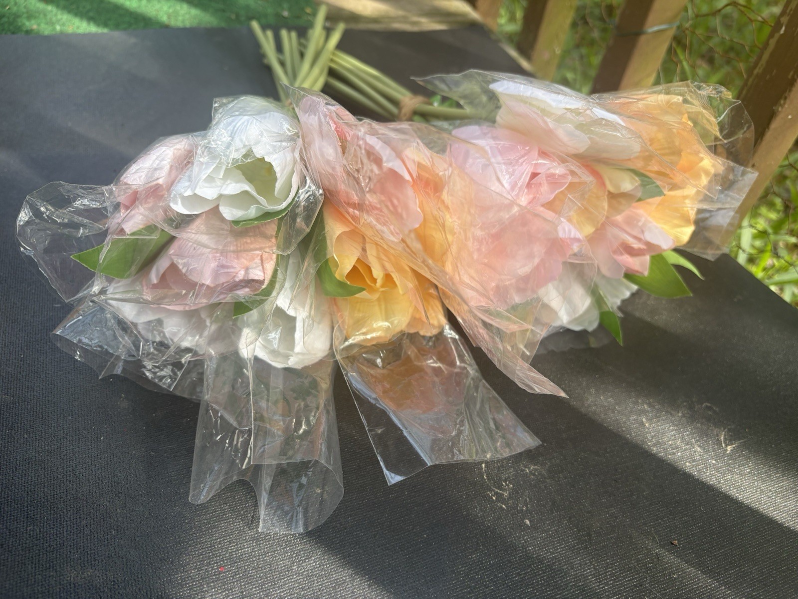 20pc Artificial Tulips Flowers Multi Color Tulips Real Touch Faux Latex Bouquets