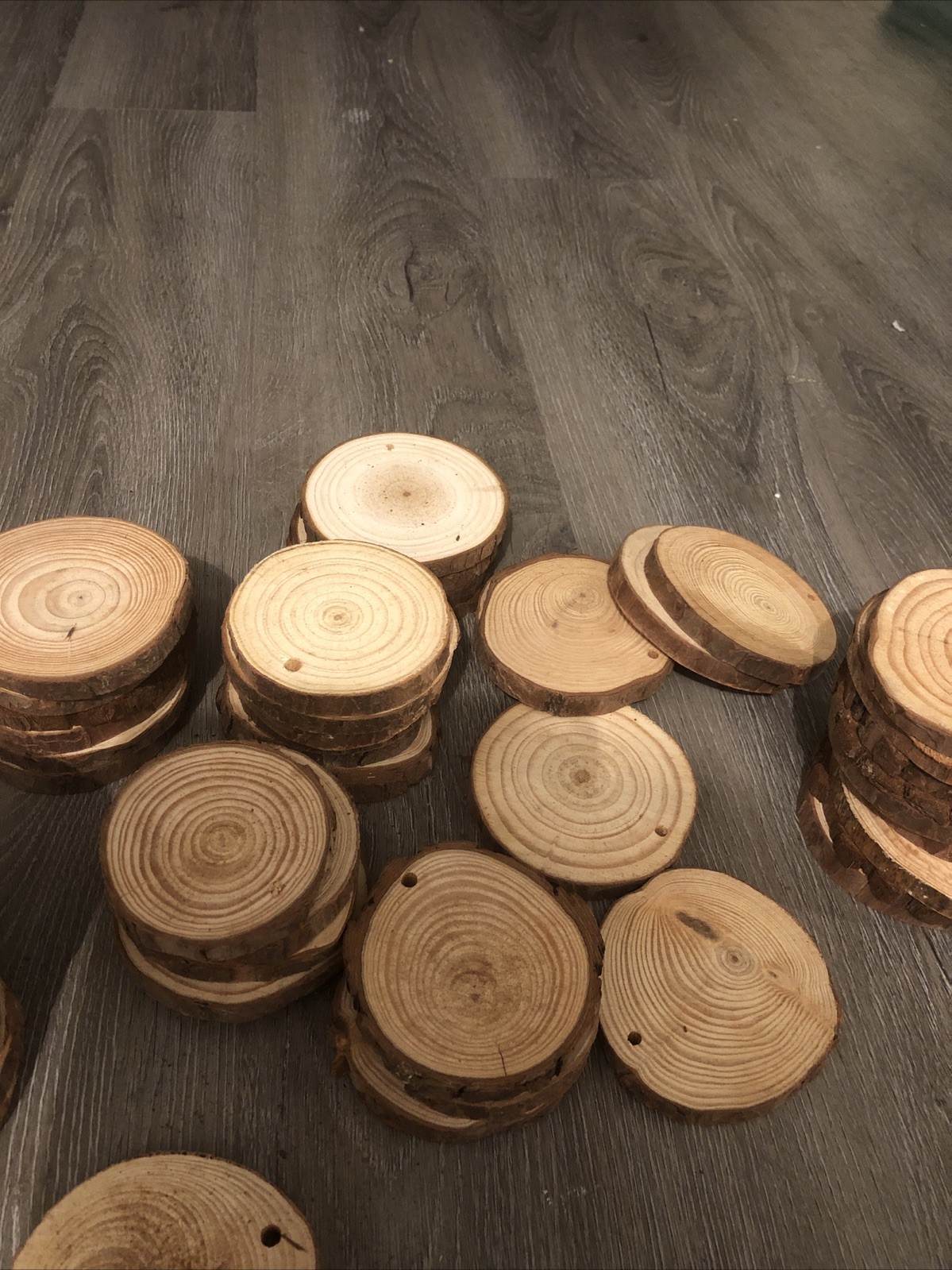 50 PCS Natural Tree Round Wood Log For Wedding Centerpiece, Arts and Crafts