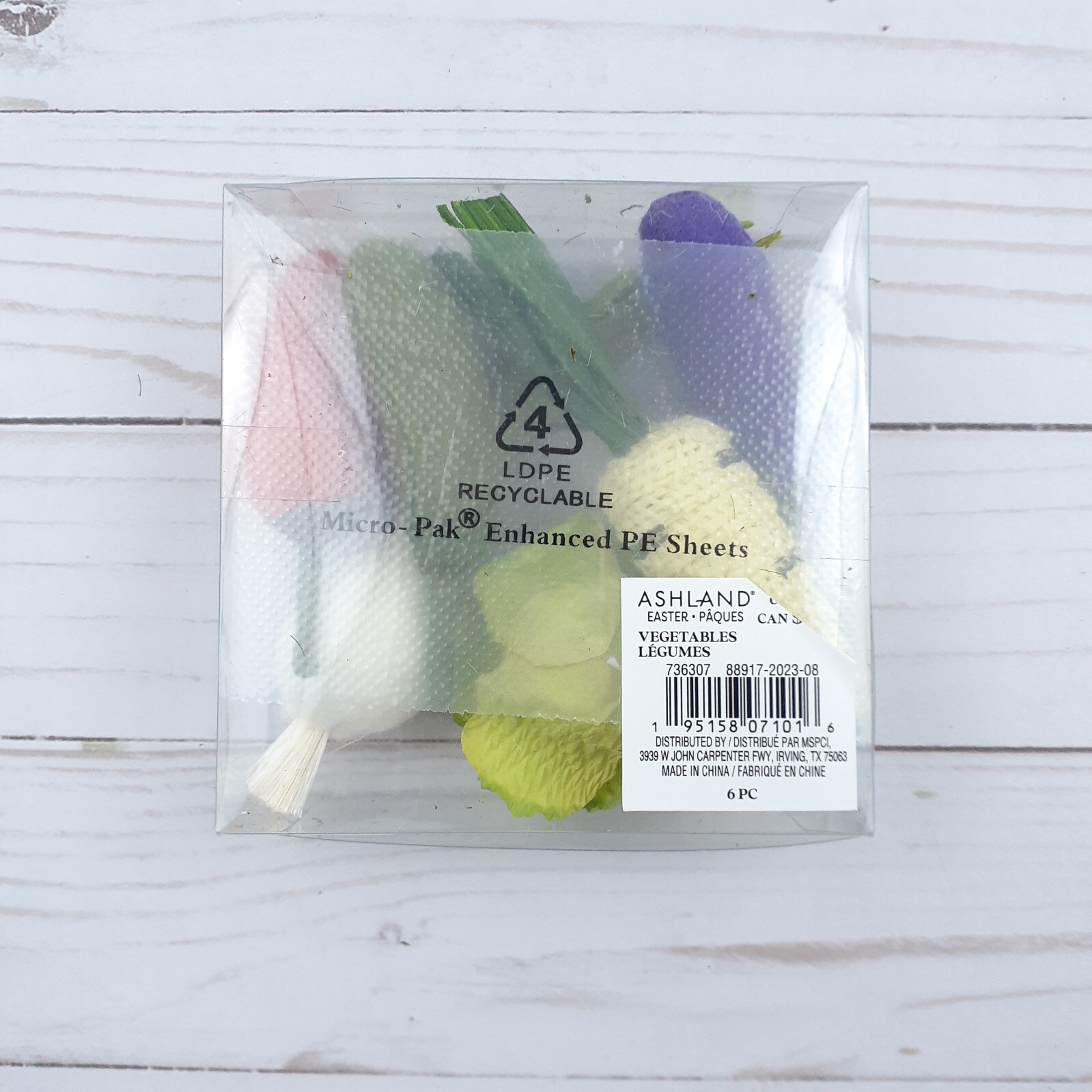 Spring Paper Felt Vegetables Bowl Filler Tabletop Decor