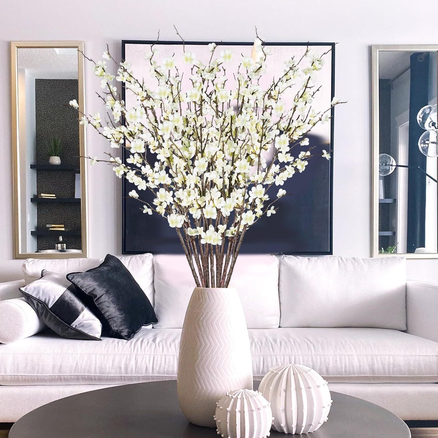 12 39-inch tall artificial cherry blossom stems