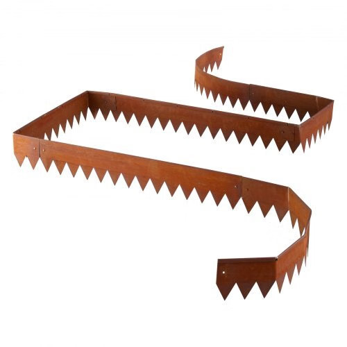 Corten Steel Landscape Edging, 6-Pack 40 x 6 Inch Metal Edging for Landscaping w
