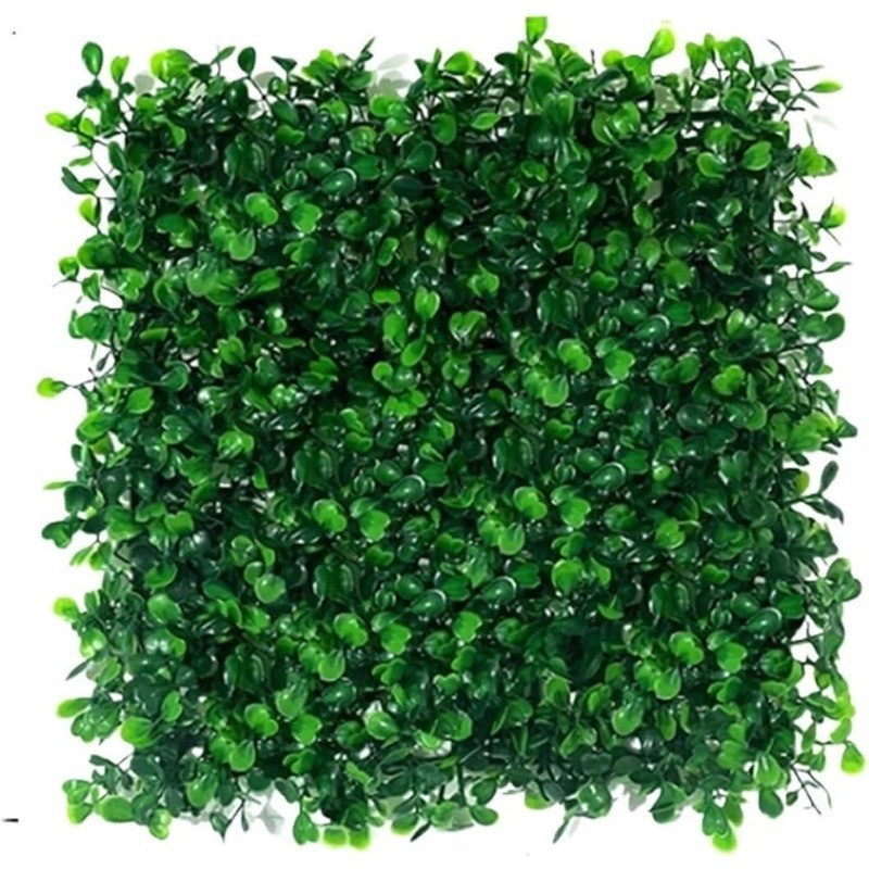 [Indoor Outdoor Decor] 10pcs Artificial Boxwood Hedge Wall Panels: 10 X 10In