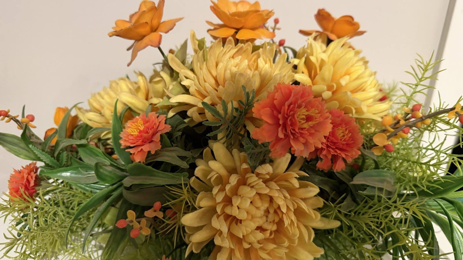Vintage Centerpiece Plastic Floral Haeger Pottery Fall Autumn F15