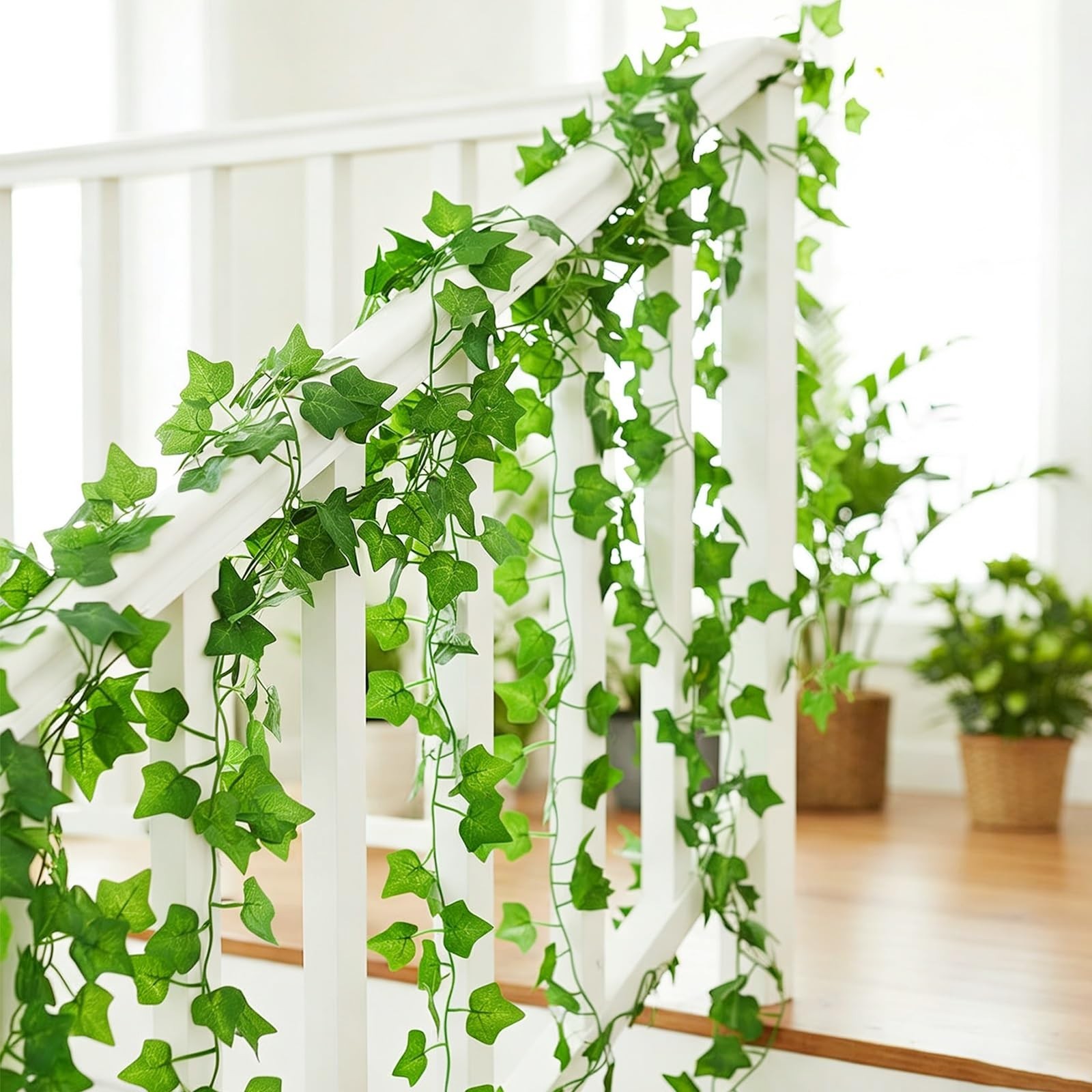 36 Pack 270ft Fake Ivy Vines – Artificial Greenery Garland for Indoor Outdoor De