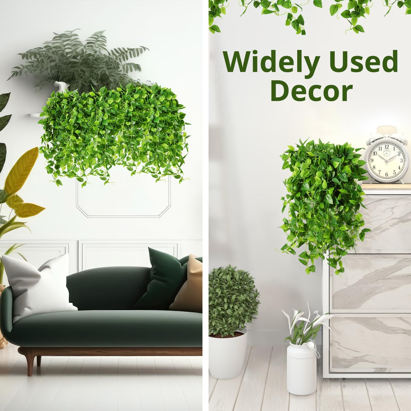 36 Pcs Artificial Hanging Plants 3.6FT Fake Hanging Plants for Living Room, F…