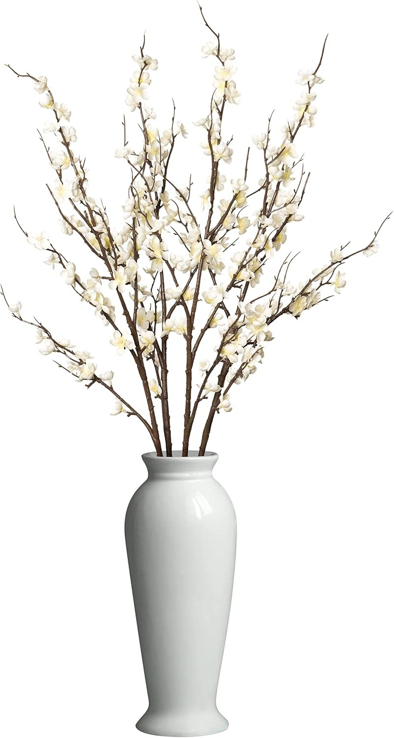 4Pcs Cherry Blossom Branches Artificial Flowers for Spring Summer Indoor Decorat