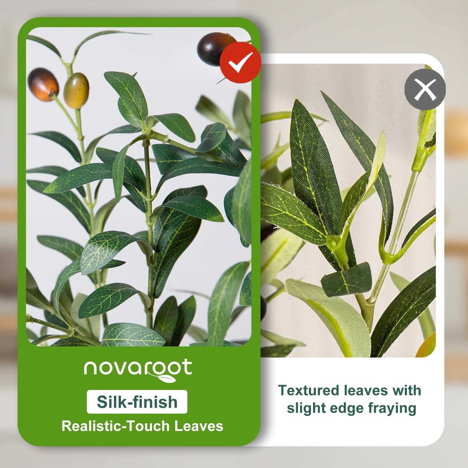Olive Trees Artificial Indoor, 5FT Tall Faux Olive Tree with Moss and Planter…