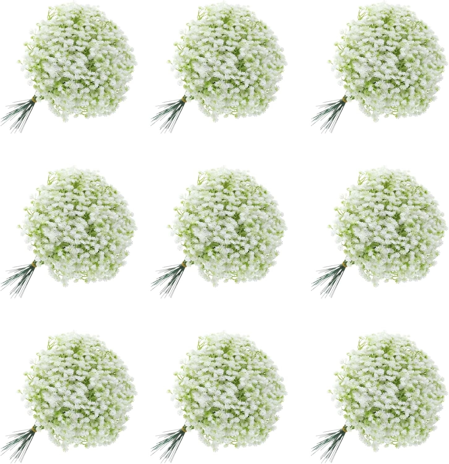 150PCS Babys Breath Artificial Flowers, Bulk Faux Baby Breath Flower Babys Br…