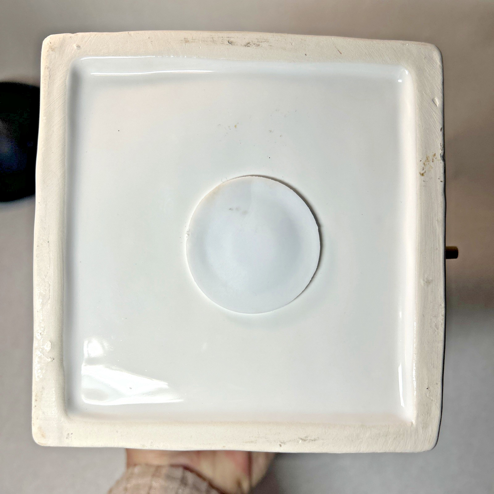 Ceramic White With Pink and Purple Flowered Birdhouse from Hobby Lobby