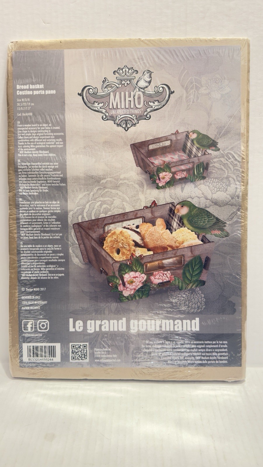 Miho Unexpected Things Bread Basket Le Grand Gourmand Made in Germany New READ