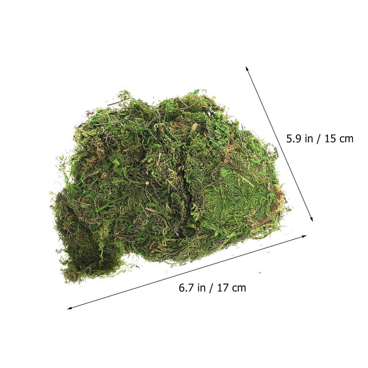 Artificial Fake Moss Green Decorative Faux Moss for Plants Indoor Crafts Home…